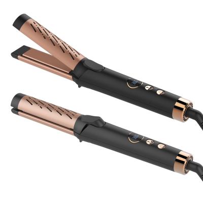 China Innovative ONE STEP Hair Styler Best Logo Household Ceramic Custom Flat Iron 450 Degree Korean Hair Straightener for sale