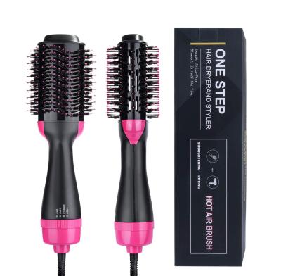 China Ionic 3 IN 1 One Step Hair Dryer Hot Air Styling Brush Negative Ion Comb Hair Straightener for sale