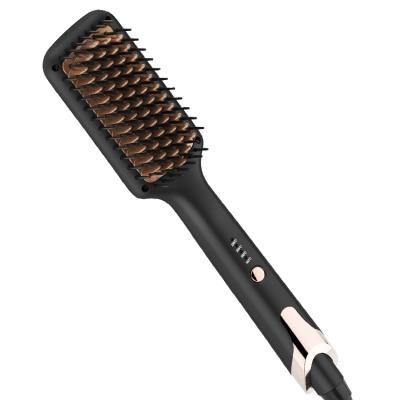 China Electric Hot Hair Styler Straighter Paddle Heat Iron Comb Heated Styling Tools Hair Straightening Brush for sale