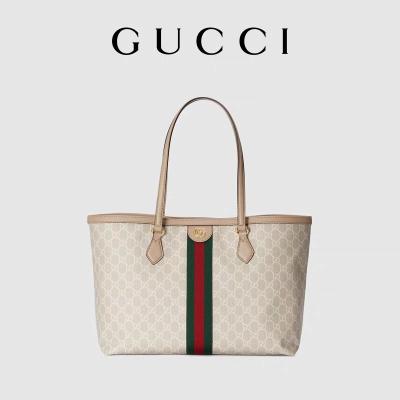 China Adjustable Branded Shoulder Bag Medium Gucci Ophidia Tote White For Woman for sale