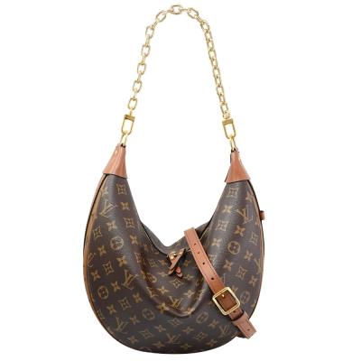 China Piel de vacuno Tote Handbag de la media luna de Monogram Bag Presbyopic del diseñador del LV en venta