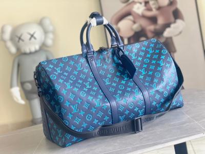 China Blaue Boston die Tasche der großen gebrandmarkten Männer Taschen Keepall BANDOULIÈRE 50 zu verkaufen