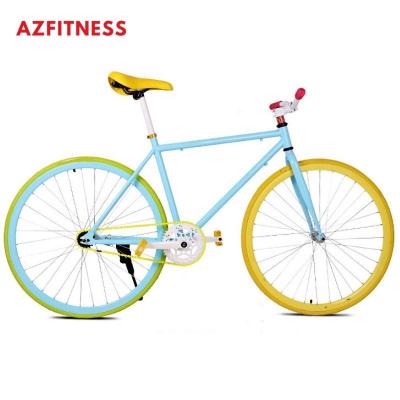 China Wholesale Durable 26 Inch Spoked Wheel Fitness Sports Student Adult Men's Fixie Bicycle Fixed Gear Bike Fashionable Beautiful for sale