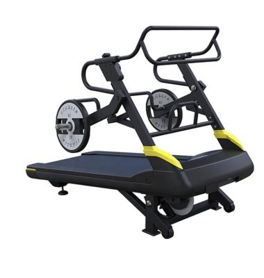 China LOGO Indoor Gym Fitness Equipment Mechanical Custom Running Machine Curved Non Electric Non Motorized Treadmill for sale