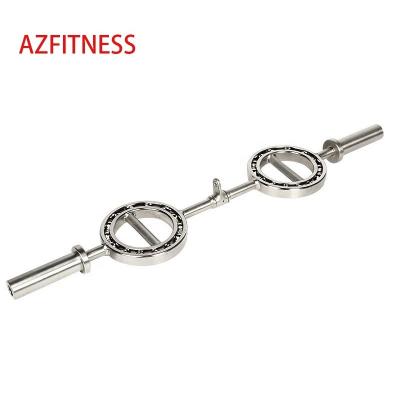 China 400LBS/25mm/50mm 1.2m Exercise Equipment Flexible Handle Shaped Adjustable Rotation Weightlifting Glass Eye Barbell Wholesale Good Quality Bar for sale