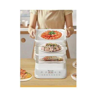 China Best selling 2022 household custom food grade pp material home electric heater three layers food steamer for sale