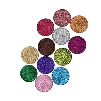 China Waterproof No Logo Custom Makeup Vegan Eyeshadow Chooses Gold Glitter Pigment High Private Label Eyeshadow Plain Compact for sale