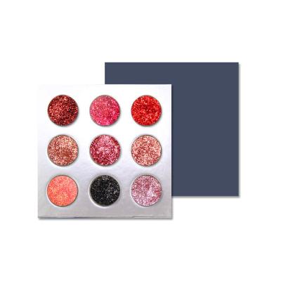 China DIY Waterproof 24 Colors Deep Glitter Starlight Available To Create Your Own Branded 9 Color Eyeshadow Palette Vegan for sale