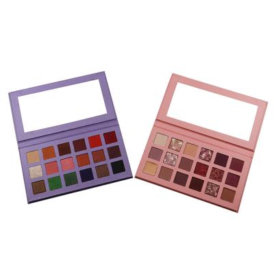 China 18 Colors Waterproof Eyeshadow Palettes Waterproof Private Label High Pigmented Custom for sale