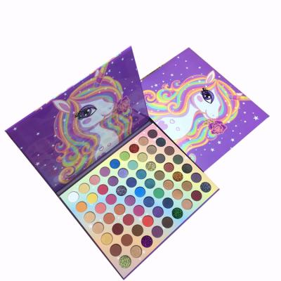 China Vegan 63 Colors Waterproof Custom Eyeshadow Palette High Pigmented Eyeshadow Palette No Logo Manufacturer Price for sale