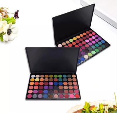 China Waterproof No Logo 60 Colors Eyeshadow Palette Custom Private Label Dye Palette Makeup Beauty Eyeshadow Seller for sale