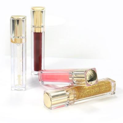 China Custom Wholesale Waterproof Matte Private Label Lipgloss Nude Glitter Lipgloss Lip Gloss Tube Lip Gloss for sale