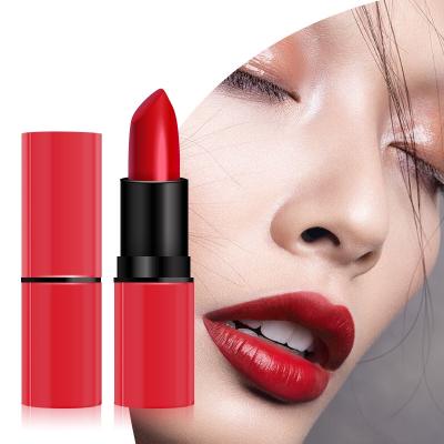 China Waterproof dropshipping no logo private label cosmetics makeup lower moq make your own brand lipstick matte lipstick female makeup for sale