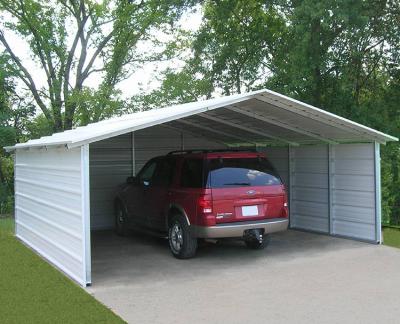 China Outdoor Waterproof Single Portable Canopy Outdoor Garage Canopy Car Garage Parking Garage Prefab Steel Kit for sale