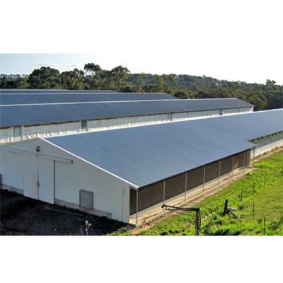 China Cultivate Modern Chicken Farm Equipment Prefab Poultry House Steel Chicken Farm for sale