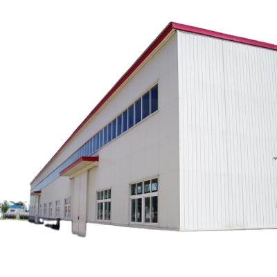 China Modern Metal Framed Building Logistics Warehouse Workshop Prefab Steel Shed Hall Storage for sale