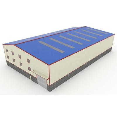 China Steel Workshop CE Certified Multi Storey Prefab Steel Construction Cheap Steel Commercial Build Storage Warehouse for sale