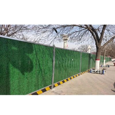 China Modern Corrugated Steel Fence On Temporary Site Color Sticking Barrier Construction Site Fence for sale