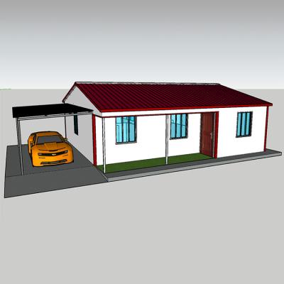 China Modern Customized House 3 Bedroom 70 Square Meter Light Economical Steel House Prefab Tiny House for sale