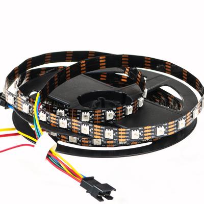 China Accessible LANDSCAPE 4pin 5v ws2813 sk6822 PCB RGB 60led black white dream color led strip for sale