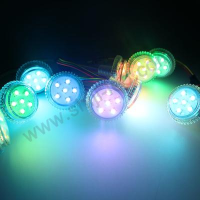 China Hot Sale 35mm Fairground Decoration Waterproof Fun RGB Pixel Digital Color Changing Led Module Light for sale