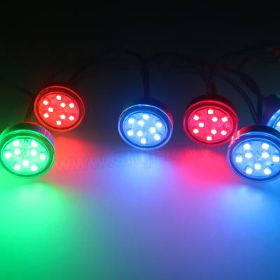 China AlGaInP 45mm 5050 19mm hole rgb point source light ws2811 24v pixel led for sale