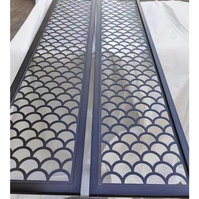 China Traditional Custom Luxury Decorative Laser Cut Restaurant Indoor Outdoor Home Hotel Garden Stainless Steel Aluminum Metal Screen Panel for sale