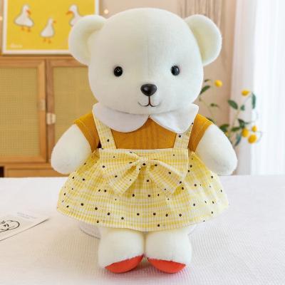 China Exquisite Stuffed Animal Bear Toy Plush Toy PP Cotton Cute Teddy Bear Doll With Clothes for sale