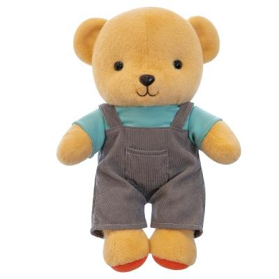 China Plush Customized Toys 25cm Logo Customized Logo Soft Stuffed Cute Kids Bear Stuffed Animal Toy for sale