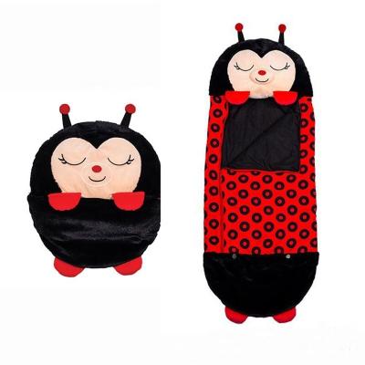 China Plush Cartoon Animal Shapes Foldable Plush Toys Sleeping Bags Designed For Kids for sale