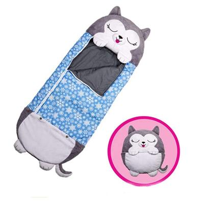 China New Plush Children's Lazy Bag Children's Sleeping Bag Anti Kick Quilt United Pajamas for sale