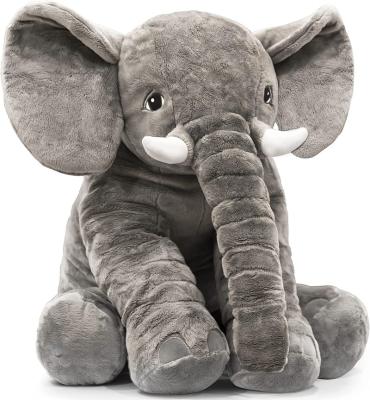 China Plush Factory Outlet Elephant Plush Toy Large 24 Inch Stuffed Animal For Kids 2 To 13 Year Old Gift for sale