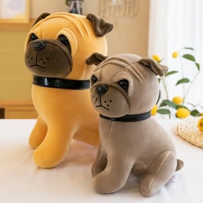 China Wholesale Custom Plush High Quantity Soft Plush Toys Custom Logo Cheap Cute Shar Pei Dog Plush Toys for sale