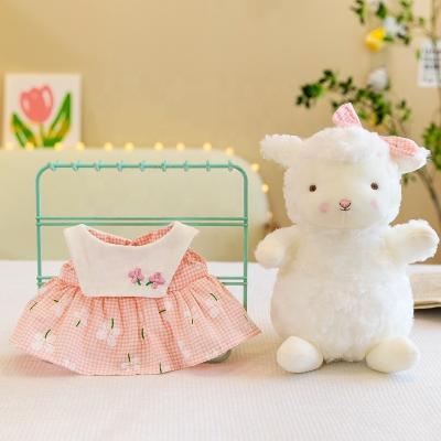 China Creative Cute Plush Lolita Dress Plush Sheep Doll Gift Flower Skirt Lamb Stuffed Toys Cotton Sheep Doll Super Soft Anime Plush Toys for sale