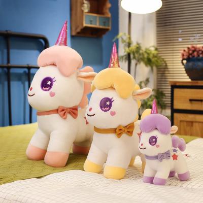 China Wholesale 23cm Plush Big Eyes Unicorn Plush Toy Unicorn Kids Soothing Soft Toy Unicorn Plush Pillow Stuffed Animals Baby Toy for sale