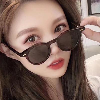 China Fashion SKYWAY Sunglasses Fashion Round Frame Women Retro Sun Glasses PC Sunglasses UV400 for sale