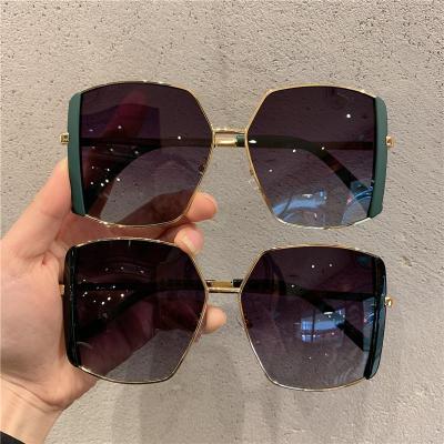 China Fashion Luxury Metal Frame Oversized Sunglasses SKYWAY Fashion Sun Glasses For Women Girls Square Sun Glasses Retro for sale