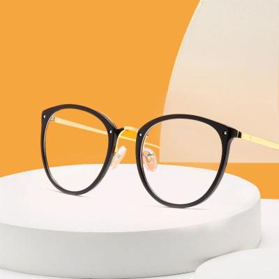 China For Hot Selling Retro Women Reading Glass SKYWAY Anti Oversized Round Frame Men's Blue Light Ringot Glasses for sale