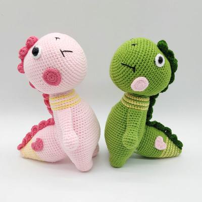 China Toy Knit Crochet Stuffed Animals Dinosaur Doll Baby Shower Gift Children Kids Gift for sale