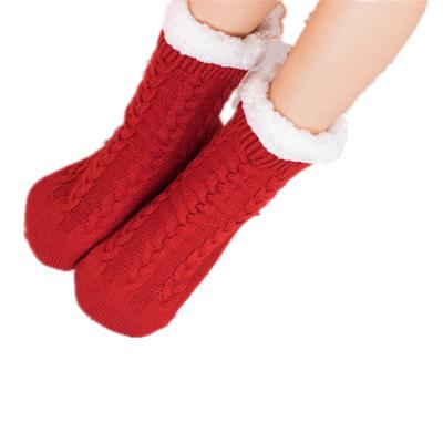 China Non Slip Socks Slip Non Crew Socks Knit Fuzzy Floor Slipper Socks Soft Indoor Home for sale