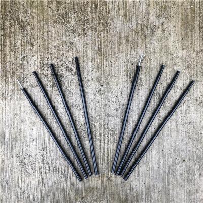 China Outdoor Replacement Trap Support Factory Price Adjustable Iron Pole Camping Tent Shelter Rod Kit 4 Sections 2 Pieces for sale