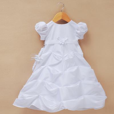 China Short Sleeve D9160 New Latest Kids Dress Designs Birthday Dress For Baby Communion Dress White for sale