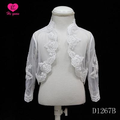 China D1267 Chiffon Bflower Girl Dresses High Grade Shawl With Pears For Perform Model Dress Wedding Party for sale