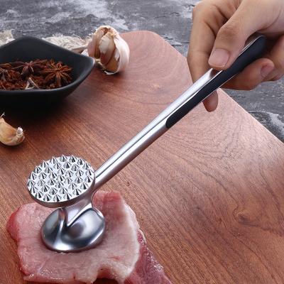 China Creative Stocked Minced Meat Zinc Alloy Loose Fluffy Hammer Steak Chop Pork Hammer Meat Kitchen Tool for sale