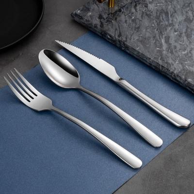 China Viable Wholesale Classic Home Fork Kit Flatware Silverware Stainless Steel Spoon Set for sale