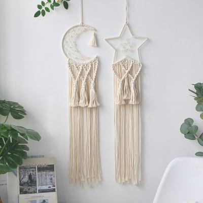 China Wholesale Handmade Bohemian Bohemian Moon Dream Catchers Wall Home Decorations For Decoration Home Accessories for sale