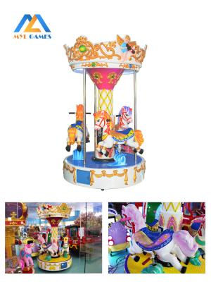 China Kids Mini Circus Rotating Horse Prince Charming 3 Players For Amusement Park for sale