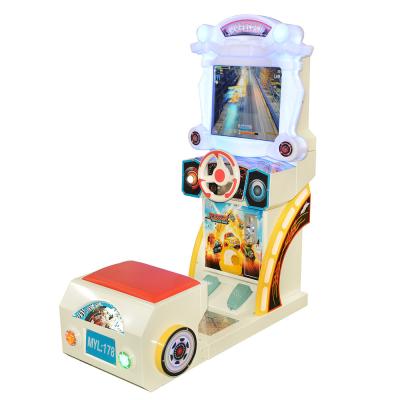 China Car Racing Arcade Game Machines Kids Simulator Wheel 125W Power Consumption for sale