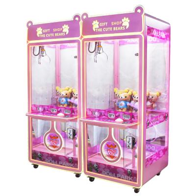 China Doll Toy Catching Claw Crane Machine Kids Playing Color Size Customized for sale