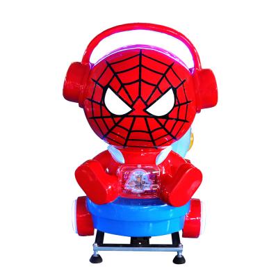 China Cartoon Kids Coin Operated Ride On Toys Spiderman Shape Swing 220V 100W for sale